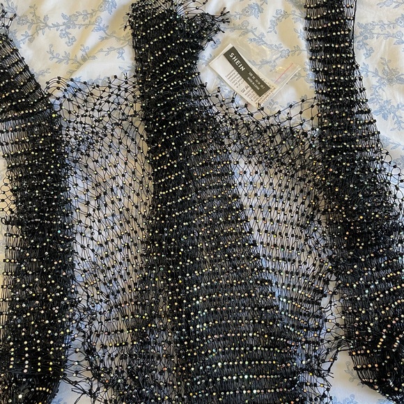 Sheer Rhinestone Dress - Picture 4 of 5